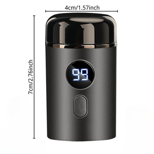 Electric Mini Shaver, Waterproof Portable Usb Rechargeable Razor with Lcd Display, Washable Beard Trimmer for Men, Great for Travel and Home Use, Barber Equipment, Shaver for Men, Shaving Products
